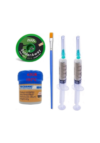 Mechanic Krem/ Lehim Solder Paste 183 C Sn63/pb37 42gr Flux Lehim Toplama 2uul-2015 Emme Fitili 2,0mm St06