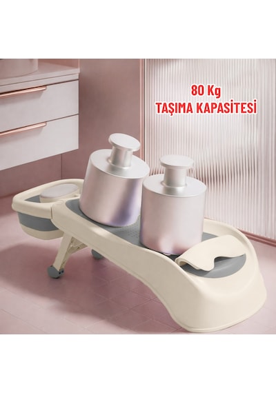 Bebek Banyo Yatağı ve Oturak Yeni Doğan Uyumlu Katlanır Küvet Aparatı Alt Değiştirme Ve Mama Sehpası