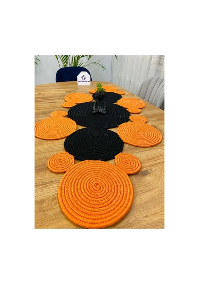 Jüt, Hasır, Dekoratif Masa Örtüsü,papatya Model Runner 30x100 Cm, Sehpa Örtüsü, Bohem Tarzı Siyah Turuncu Siyah Turuncu Jüt, Hasır, Dekoratif Masa Örtüsü,papatya Model Runner 30x100 Cm, Sehpa Örtüsü, Bohem Tarzı Siyah Turuncu Siyah Turuncu