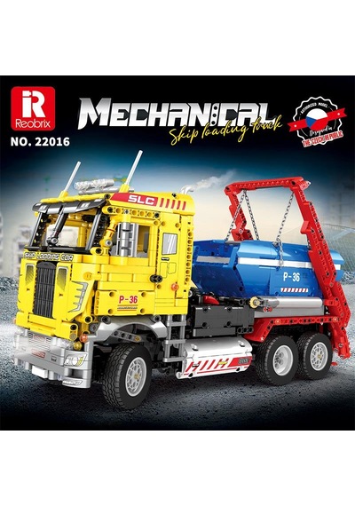Reobrix Technic 22016 Çöp Yükleme Kamyonu Ship Loading Truck Kumanda&motor Yaratıcı Yapı Blok Seti Building Blocks - 1918 Parça