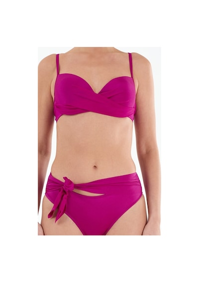 Louren Kadın Fuşya Kaplı Telli Fiyong Detaylı Bikini Takımı Fuşya
