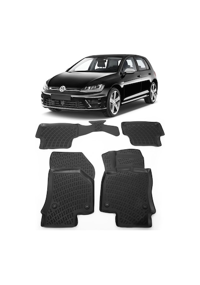 Volkswagen Golf 7 2013 Ve Sonrası Havuzlu 3D Paspas