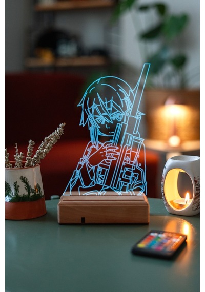 Asada Shino Sword Art Online Tarım 16 Renk Kumandalı 3d Gece Lambası
