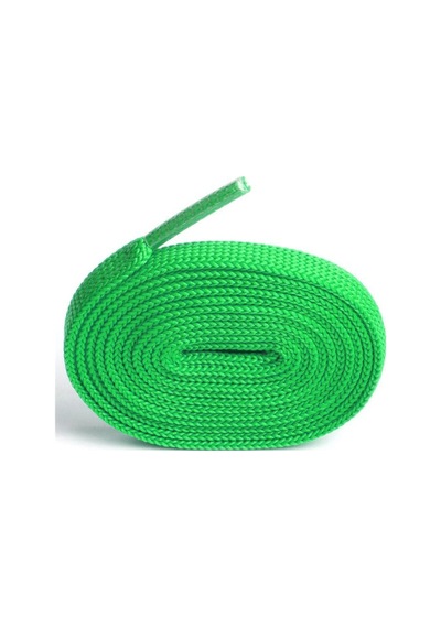 Hapshoe Fosforlu Yeşil 1 Cm Kalınlığında 1 Çift Yassı Spor Ayakkabı Bağcığı