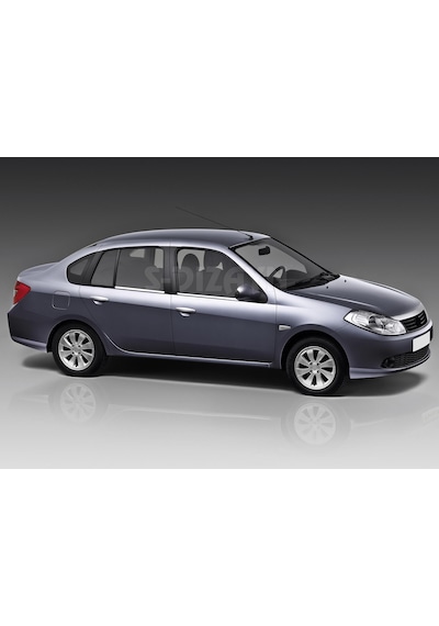 S-Dizayn Renault Symbol 2 Krom Cam Çıtası 4 Prç 2008-2012