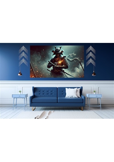 Ti-play Yoğun Saldırı 60x90cm Modern Samuray Pvc Çerçevesiz Tablo