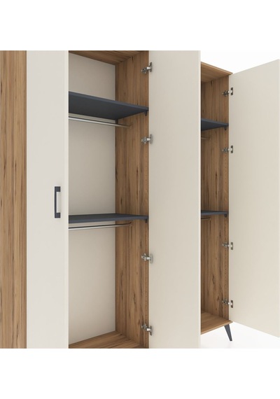 Hyperion Gardrop 4 Raflı 4 Kapaklı 4 Askılı 176x44x221 Çam-aytaşı/antrasit Aytaşı/antrasit Hyperion Gardrop 4 Raflı 4 Kapaklı 4 Askılı 176x44x221 Çam-aytaşı/antrasit Aytaşı/antrasit