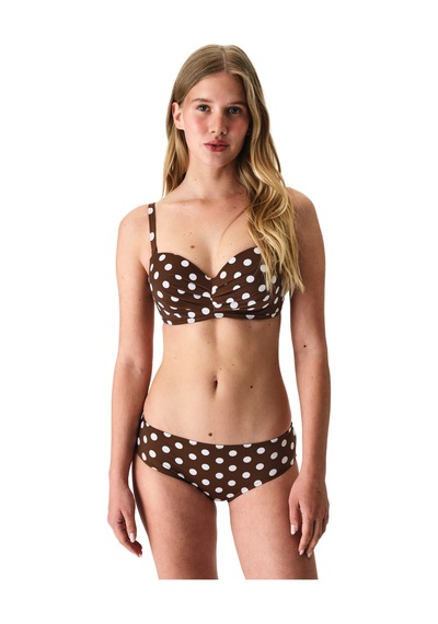 Penti Renkli Polka Dot Lotus Straplez Bikini Üstü