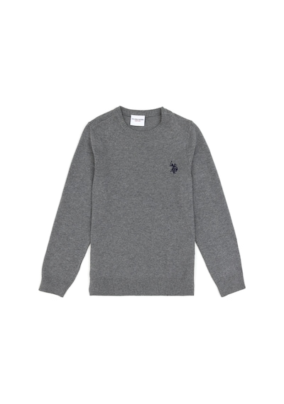 U.s. Polo Assn. Erkek Çocuk Gri Melanj Kazak /triko 50294188-vr086