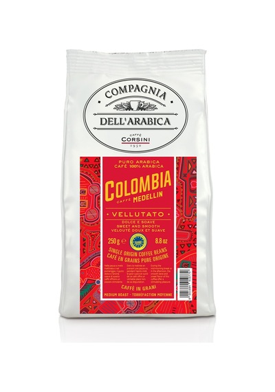 Caffe Corsini Kolombiya Medellin %100 Arabica Çekirdek Kahve 250 G
