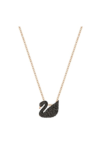 5204133 Swarovski Kolye Iconic Swan:Pendant Sml Jet/Ros
