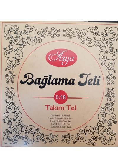 Asya 0.18 Bağlama Takım Tel