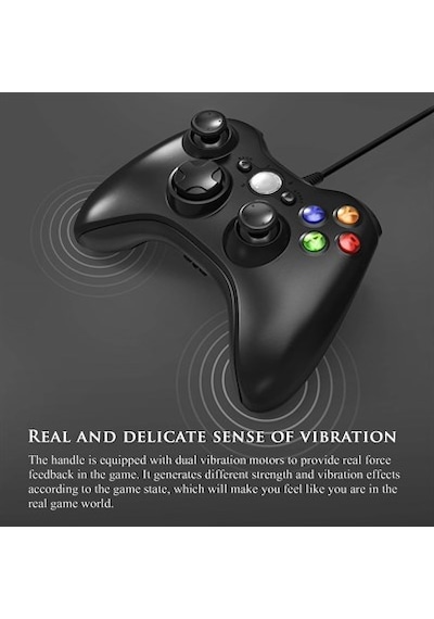 Xbox 360 Pc Kablolu Kol Gamepad Controller Oyun Kolu