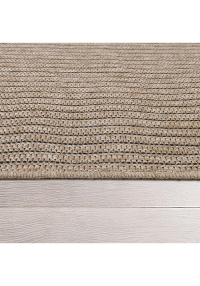 Avanos Modern Kahve Hasır Dokuma Jüt Sisal Kilim Yıkanabilir Balkon Bahçe Mutfak Halı 8042a
