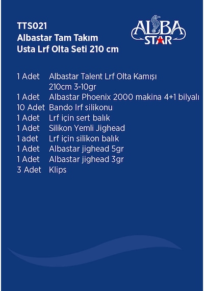 Albastar Tam Takım Usta Lrf Olta Seti Tts021 210Cm-Standart