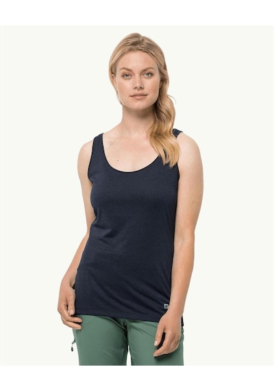 Jack Wolfskin Pack & Go Tank W Kadın Atlet - 1010 Lacivert