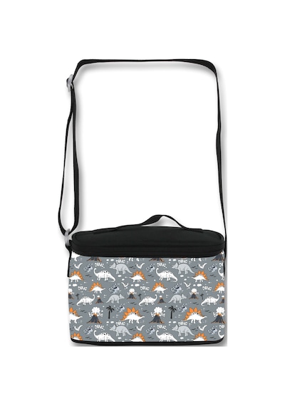 Famebag-ümit Çanta Siyah Gri Dinazor Anaokulu Çantası 3'lü Set