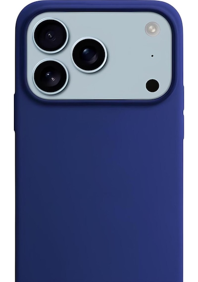 Apple Uyumlu iPhone 17 Pro Max Soft Touch Lansman Silikon Kılıf Gece Mavisi