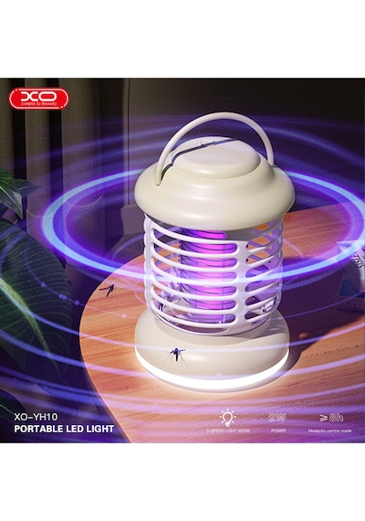 Yh10 Taşınabilir Led Lamba & Sivrisinek Kovucu Uv Işık 1200mah 400 Lümen 10000k Renk Sıcaklığı 3 Mod Çok Renkli