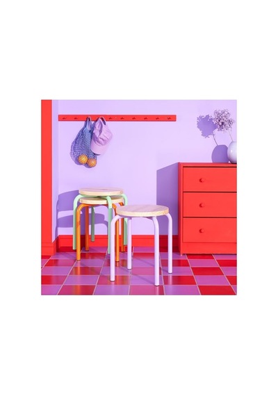Ikea Domsten Tabure, Lila-çam, 45 Cm