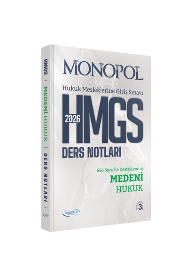 Hmgs Medeni Hukuk Ders Notları 3. Baskı Monopol Yayınları