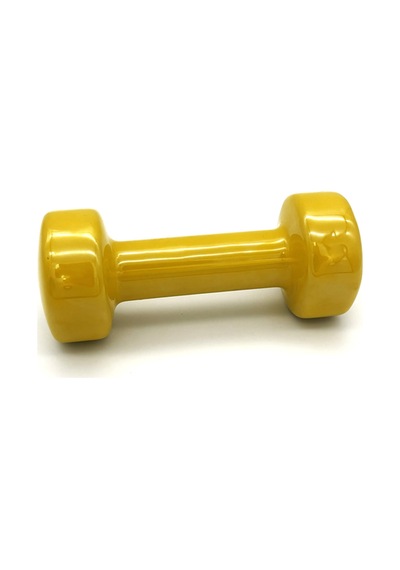 Alin Sport Vinyl Kaplı Dambıl 1,5 Kg Fitness, Pilates Ve Ev Egzersiz Ağırlığı Sarı