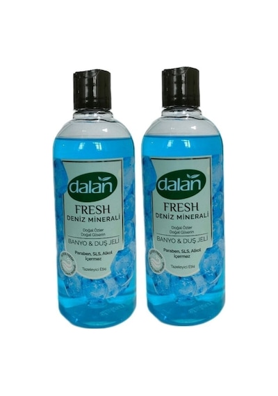 Fresh Doğal Çiçek Özleri Doğal Gliserin Duş Jeli Deniz Minerali Koku Tazeleyici Etki 2 Adet X 500ml Diğer
