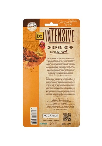 Delibon Intensive Gurme Tavuklu Kemik Köpek Ödülü 12 Cm 2 Adet 148-30063.02
