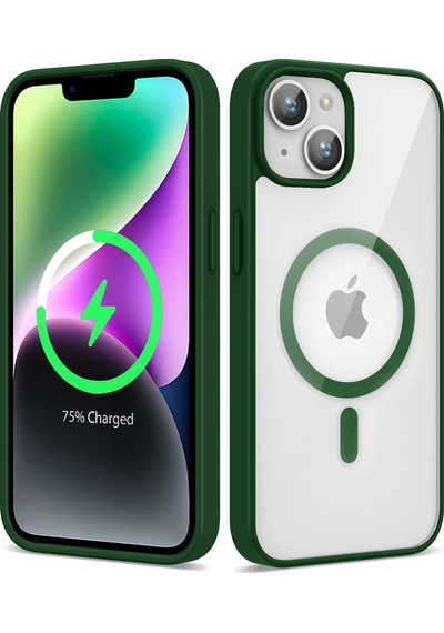 Apple Uyumlu iPhone 14 Kılıf Magsafe Wireless Şarj Özellikli Silikon Zore Ege Kılıf