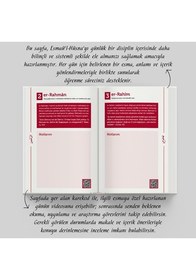 Esmaül Hüsna Ajandası Özel Seri Siyah Çok Renkli