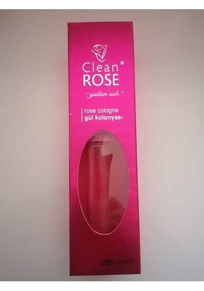 Cleanrose Gül Kolonyası Cam Şişe Kutulu 200ml