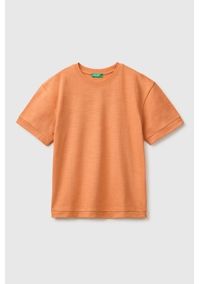 United Colors Of Benetton Erkek Çocuk Turuncu Arkası Baskı Detaylı Bisiklet Yaka T-shirt 6-14 Yaş -2851 United Colors Of Benetton Erkek Çocuk Turuncu Arkası Baskı Detaylı Bisiklet Yaka T-shirt 6-14 Yaş -2851