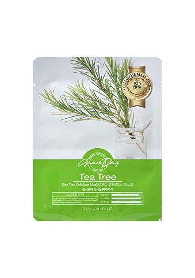 Problemli Ciltler Için Çay Ağacı Yağı İçeren Selüloz Maske Tea Tree Mask 8809446653175, One Size