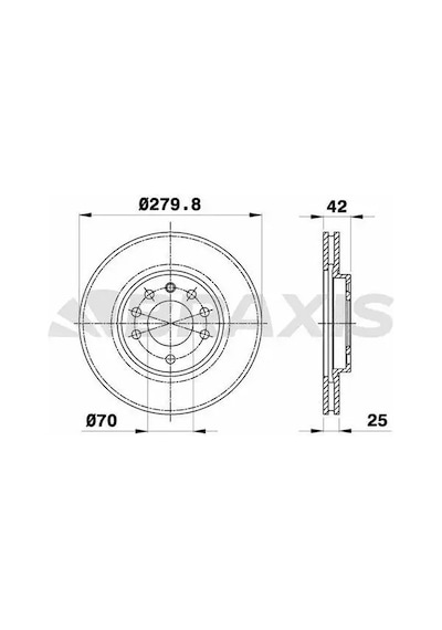 Braxıs Ae0020 Fren Diski On 569066 93197592 - 2 Adettir