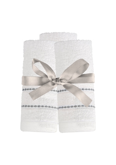 Maisonette 3'lü Bordürlü Havlu 30x30 Cm 3 Adet Çok Renkli