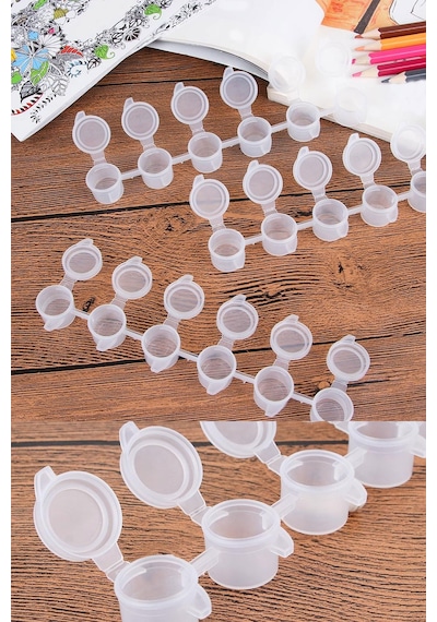 3 adet boş boya kutusu Mini boya kutusu (5ml*6ad)