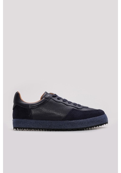 FAST STEP Hakiki Deri Erkek Casual Ayakkabı 723ma118 Lacivert