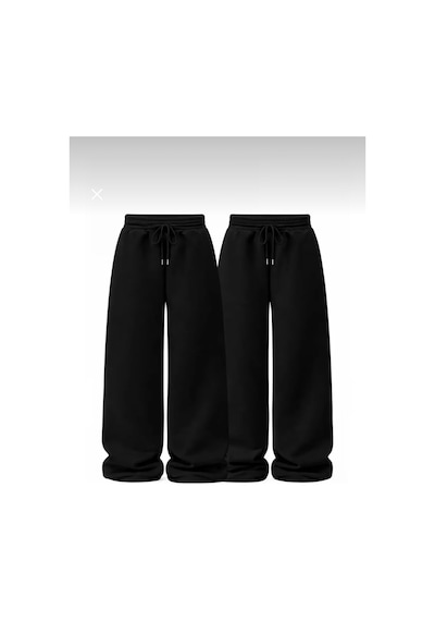 Genel Markalar 2 Adet Unisex Eşofman Altı Siyah