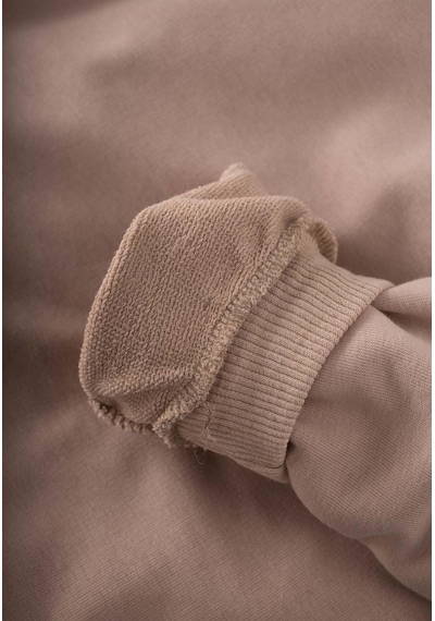 Cigit Basic Karyoka Detaylı Sweatshirt Takım 3-8 Yaş Bej Bej