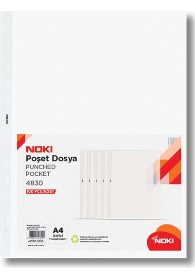 Eco A4 Poşet Dosya 500 Adet 100 Lü 5 Paket Diğer