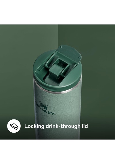 The Transit Fliptop Mug Termos 0.47 Litre - Yeşil Hammertone Green Paslanmaz Çelik Çok Renkli