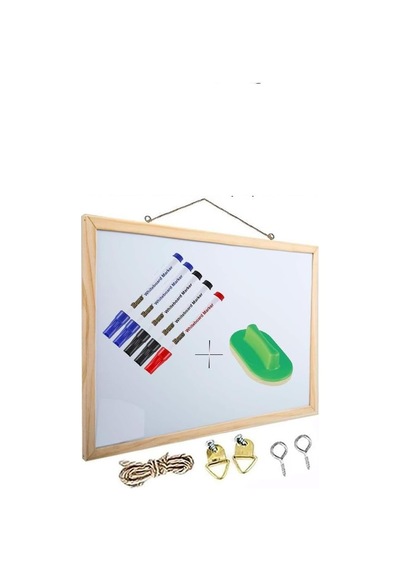 Duvara Monte Beyaz Yazı Tahtası 60x90 Cm 1 Adet Yazı Tahta Kalemi Ve Silgisi Laminant Yazı Tahtası Genel