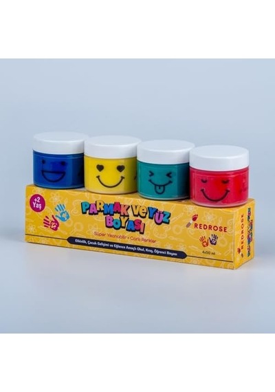 Süper Yıkanabilir Parmak Boyası 4x60 Gr Diğer