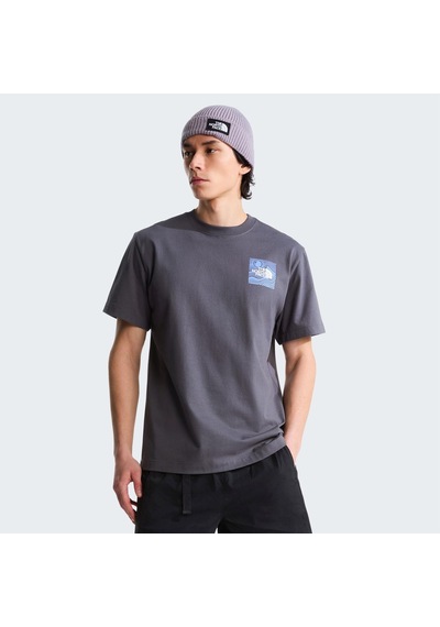 The North Face M Mountaın Escape Relaxed Short Sleeve T Erkek Tişört Nf0a8gb1rhı1 Gri