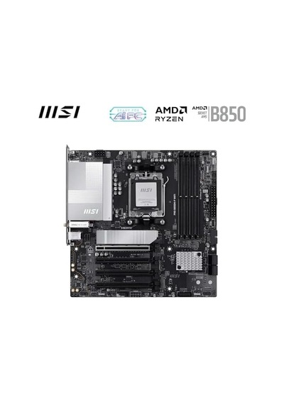 Msı Pro B850m-p Wıfı, Am5 Anakart, Matx Form Faktör, Ddr5 8200mhz Oc, Hdmı Dp, 3x M.2, Usb 10gbps, 5g Lan, Wifi 7