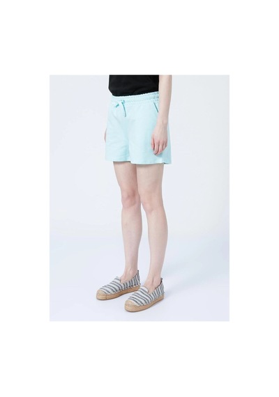 Fashion Frends 22y0655k1 Lastikli Rahat Kalıp Düz Mint Kadın Şort