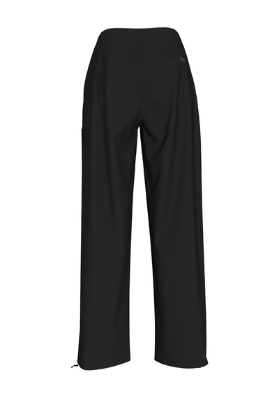 Calvin Klein Brushed Cotton Cargo Kadın Siyah Pantolon