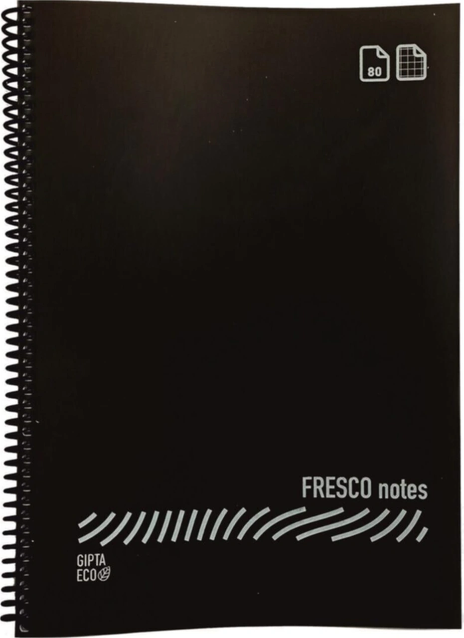 Fresco Notes Eco Plastik Kapak A4 60 Yaprak Çizgili Spiralli Defter