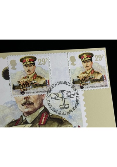 1986 İngiltere Kraliyet Hava Kuvvetleri Kartpostal Royal Air Force - Lord Trenchard / Dh 9a - Post Office Picture Postcard  Teşhir Ürün
