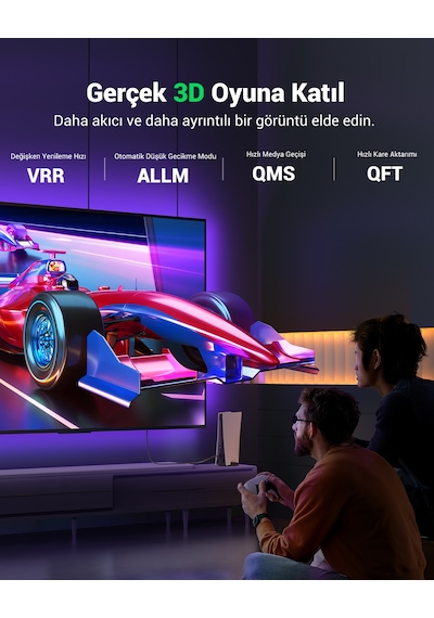 Ugreen 40447 Hdmı 8k 60hz Uzatma Kablosu 1 Mt